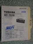 Toshiba RT-7018 Service Manual Original Repair Book Stereo Boombox Radio Tape. Fixed Price $19.98.