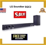 Lg SQC2 2.1 Channel 300W High Res Audio Sound Bar Bluetooth Wireless Subwoofer. Fixed Price $128.95.