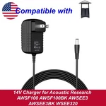 14V Charger For Acoustic Research AWSF100BK AWSEE3BK WSEE320. Fixed Price $13.28.