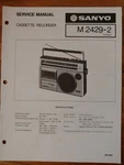 Sanyo M2429-2 Cassette Manual Original Service. Fixed Price $19.99.
