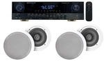 Rockville Singmix 5 Bluetooth Home Amplifier RECEIVER+(4) 8" Ceiling Speakers. Fixed Price $304.85.