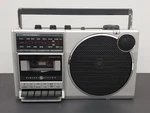 3-5248A Stereo/radio/boombox- Silver & Black- Vintage. Fixed Price $179.99.