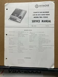 Original Service Manual For The Hitachi TRK-1235H Cassette Tape Player Recorder. Fixed Price $9.98.