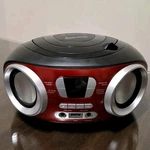 Supersonic Bluetooth Boombox Cd Player Am/fm Radio Usb Input Red SC-509BT. Fixed Price $44.00.
