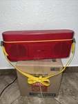 Vintage Sharp QT-V40(R) Red Am Fm Radio Cassette Recorder Boombox. Fixed Price $250.00.