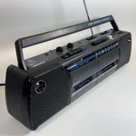 Vintage Am/fm Boom Box Dual Cassette High Speed Dubbing Model 3-5632A. Fixed Price $35.60.