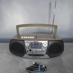 Sony CFD-V17 Cd Radio Cassette Player Boombox Mega Bass Silver Tested. Fixed Price $79.37.
