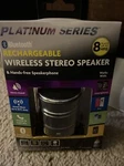 Wireless Stereo Speaker, Hands Free Bluetooth (8 Hrs) Rechargeable. Fixed Price $22.99.