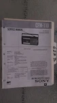 Sony CFM-110 Service Manual Original Repair Book Boombox Radio 12 Pages. Fixed Price $20.00.