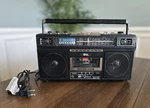 Qfx J-220BT Rerun Cassette Player/recorder Boombox 4-BAND Am, Fm, SW1, SW2 3". Fixed Price $55.00.