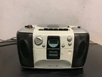 Magnavox Phillips White AZ1102/17 Cd Radio Cassette Recorder Boombox. Fixed Price $12.55.