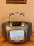 Action 5 B/w Tv With Stereo Radio & Cd Player Works, Tested... Fixed Price $59.95.