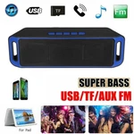 Loud Bluetooth Speaker Wireless Outdoor Stereo Bass Usb/tf/fm Radio. Fixed Price $10.99.