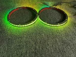 Pair 12" Remote Bluetooth Dream Chasing Flowing Led Audio Speaker Rings Lights. Fixed Price $96.90.