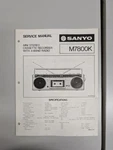 Sanyo M7800K Mini Stereo Cassette Recorder W. 4-BAND Radio Service Manual D-5683. Fixed Price $54.95.
