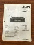 Sanyo W738 Boombox / Radio Cassette Service Manual *original* #1. Fixed Price $21.98.