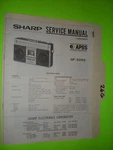 Sharp GF-6262 Service Manual Original Repair Book Stereo Tape Player Boombox. Fixed Price $19.98.