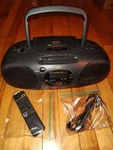 Jvc RC-Q50 Am/fm/cd & Cassette Player. Portable Boombox W/ Remote. Works Well. Fixed Price $149.99.