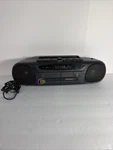 White Westinghouse Fm/am/radio Stereo WPDC-6038R Dual Cassette Portable Boombox. Fixed Price $24.99.