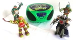 Set Of Talking Teenage Mn Turtles 2014 Viacom 6" Figures & Cd Boombox Used. Fixed Price $59.99.