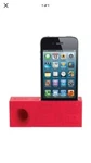 Radioshack Retro Boombox Battery Free Speaker For Iphone Red 4, 4S, 5, 5S. Fixed Price $6.97.