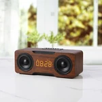 Portable Retro 24W Dual Amplifier Bluetooth Wooden Oak Wireless Speaker Alarm. Fixed Price $48.65.