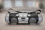 Jvc RV-NB20B Kaboom Portable Boombox Am/fm Radio Cd Stereo Built In Guitar Jack. Fixed Price $218.66.