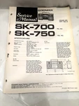 Pioneer SK-700 SK-750 Radio Service Manual *original* Boombox 77 Pages. Fixed Price $10.00.