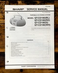 Sharp QT-CD180 Radio Service Manual *original*. Fixed Price $14.97.