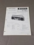 Sanyo Cassette Recorder M7780 Service Manual D-6098. Fixed Price $54.95.