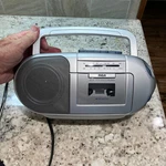 Vtg Rca Portable Am-fm Radio Cassette Player, Model RP-7702S, Parts Repair. Fixed Price $8.99.