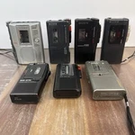 For Parts Repair Lot Of 7 Sony Microcassette Voice Tape Recorders. Fixed Price $49.99.