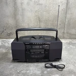 Sharp WQ-CH800 Portable Stereo Boombox Radio & Dual Cassette Tape Works Cd Error. Fixed Price $64.95.