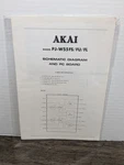 Akai Model PJ-W55FS/FU/FL Cassette Deck Schematic Diagram & Pc Board Paperwork. Fixed Price $10.79.