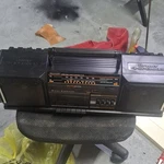 Sharp GF-320 Way 4 Speaker Cassette Tape Player Am/fm Radio Boombox Black. Fixed Price $35.00.