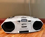 Califone 2385AV-03 Boombox, Radio Cassette Recorder/cd Player/ Tested, Works. Fixed Price $47.17.