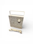 Ikea Eneby Model E1720 Bluetooth Speaker Gray Fabric White Cube. Fixed Price $49.99.