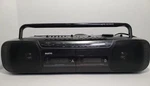 Sanyo MW738 Dual Cassette Player Boombox Surround Sound Radio Audio Black Tested. Fixed Price $50.00.