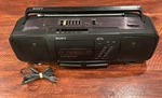 Sony CFS-D30 Portable Boombox Am Fm Cassette Player Recorder Mega Bass Clean. Fixed Price $39.98.