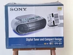 Sony Digital Tuner & Compact Design CFD-S01 Cd Radio Cassette Recorder Boombox. Fixed Price $124.99.