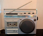 General Electric 3-5246A Vintage Am/fm Radio Cassette Recorder Boombox Silver M1. Fixed Price $69.95.