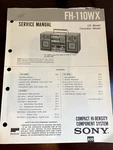 Sony FH-110WX FH110WX Service Manual From The Usa **original**. Fixed Price $16.29.