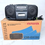Aiwa CSD-EX120 Am/fm Stereo Boombox Cassette Cd Retro Vintage 1995 Works!. Fixed Price $49.98.