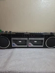 Vtg Mini Boombox Dual Cassette Radio Sears Roebuck 2000? Model: 756.21456950. Fixed Price $35.00.