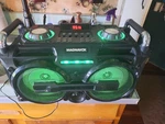 Magnavox MM438 Portable Micro Music System Color Changing Fm Radio Bluetooth. Fixed Price $75.00.