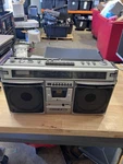 Sharp Boombox Model GF-8585 Stereo Radio-tape Recorder Vintage 70 -80 Era. Fixed Price $175.00.