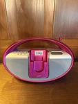 Ilive Portable Docking IBR2807DP Am/fm Radio Ipod Clock Pink. Fixed Price $24.00.