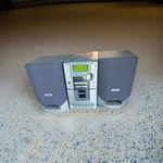 Philips MC118 Cd/ Cassette Bass Boost Am/fm Silver Black. Fixed Price $60.00.