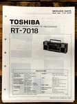 Toshiba RT-7018 Radio Cassette Service Manual *original*. Fixed Price $19.97.