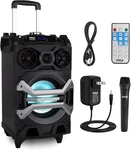 Pyle-pro Portable Bluetooth Karaoke Speaker Sys Flashing Dj Lights PWMA325BT. Fixed Price $119.99.